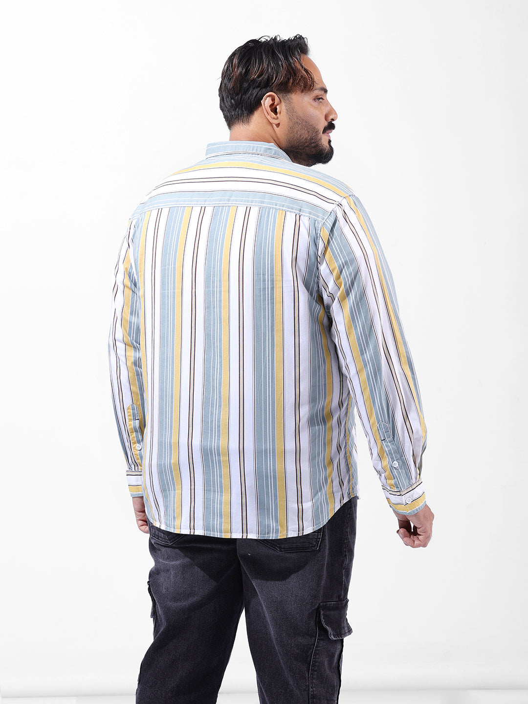 Men's Multicolor Regular Fit Striped Casual Shirt