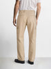 Men's Cream Relaxed Fit Striped Utility Cargos