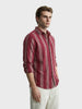 Men's Full Sleeves Slim Fit Maroon Shirt
