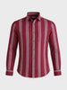 Men's Full Sleeves Slim Fit Maroon Shirt
