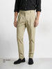 Men's Green Relaxed Fit Solid Casual Trousers