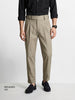 Men's Green Relaxed Fit Solid Casual Trousers