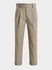 Men's Green Relaxed Fit Solid Casual Trousers