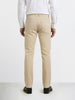 Men's Beige Regular Fit Solid Casual Chinos