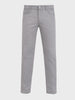 Men's Grey Regular Fit Solid Casual Chinos
