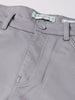 Men's Grey Regular Fit Solid Casual Chinos
