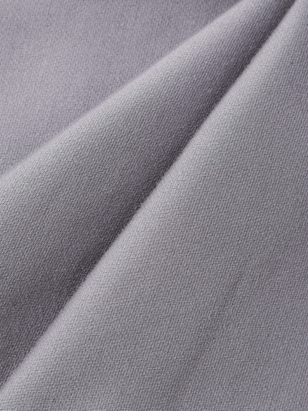 Men's Grey Regular Fit Solid Casual Chinos