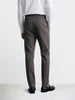 Men's Grey Regular Fit Solid Casual Chinos