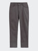 Men's Grey Regular Fit Solid Casual Chinos