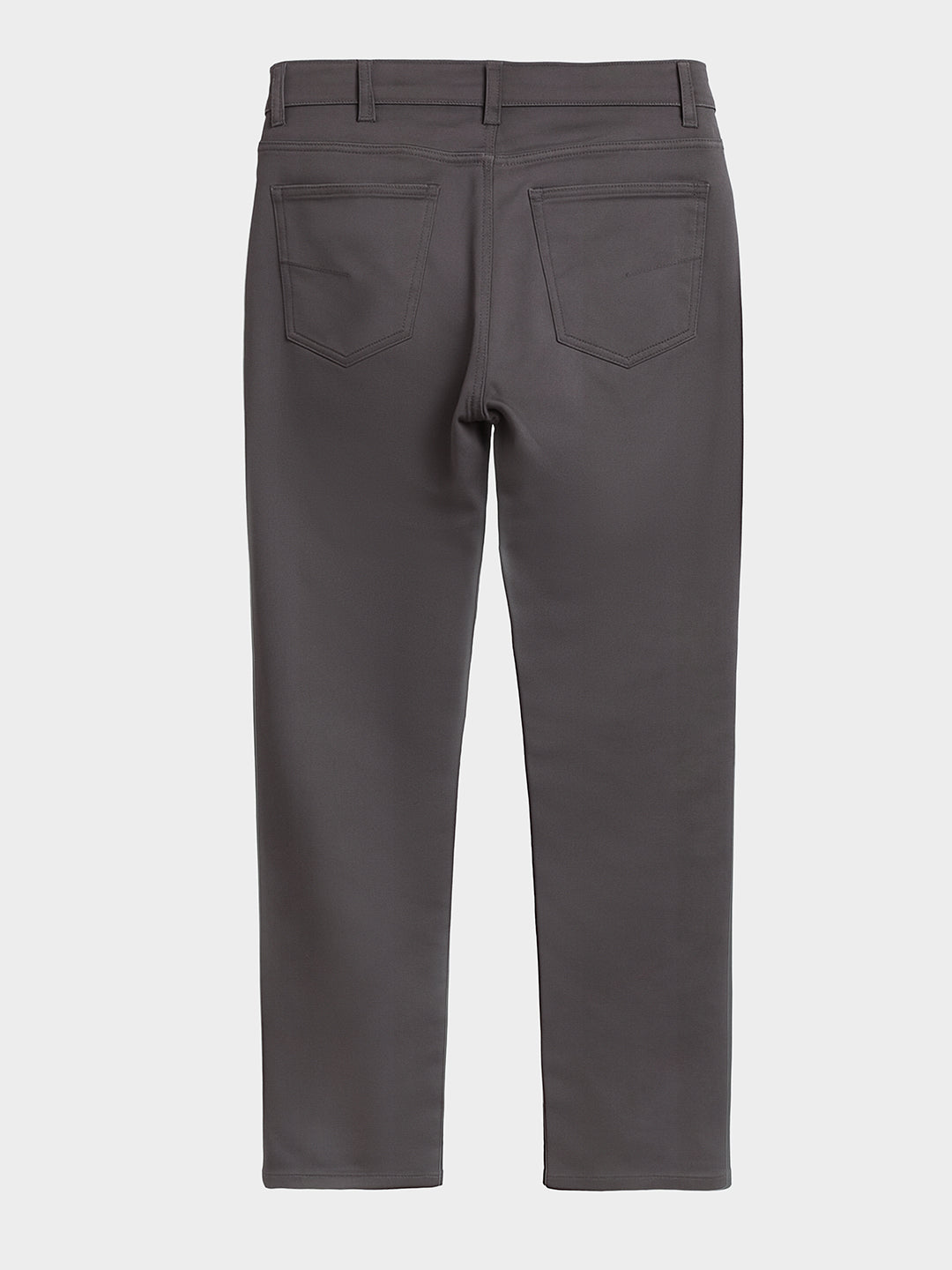 Men's Grey Regular Fit Solid Casual Chinos