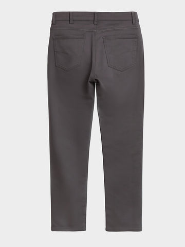 Men's Grey Regular Fit Solid Casual Chinos