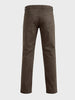Men's Brown Regular Fit Solid Casual Chinos