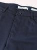 Men's Blue Regular Fit Solid Casual Chinos