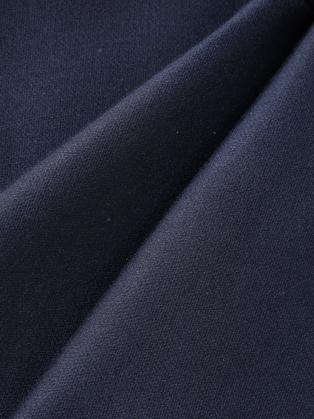 Men's Blue Regular Fit Solid Casual Chinos