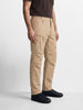 Men's Khaki Relaxed Fit Solid Casual Cargo