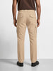 Men's Khaki Relaxed Fit Solid Casual Cargo
