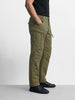 Men's Green Regular Fit Solid Casual Cargo