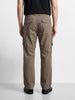 Men's Grey Regular Fit Solid Casual Cargo