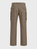 Men's Grey Regular Fit Solid Casual Cargo