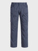 Men's Grey Regular Fit Solid Casual Cargo