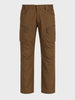 Men's Brown Regular Fit Solid Casual Cargo