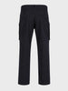Men's Black Regular Fit Solid Casual Cargo