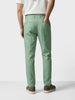 Men's Green Slim Fit Solid Casual Chinos