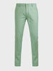 Men's Green Slim Fit Solid Casual Chinos