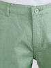 Men's Green Slim Fit Solid Casual Chinos