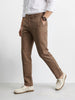 Men's Khaki Slim Fit Solid Casual Chinos