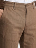 Men's Khaki Slim Fit Solid Casual Chinos