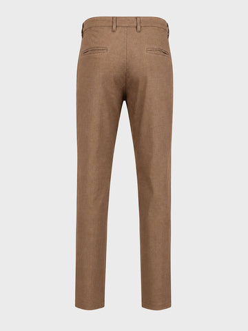 Men's Khaki Slim Fit Solid Casual Chinos