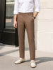 Men's Khaki Slim Fit Solid Casual Chinos