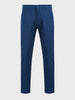 Men's Blue Slim Fit Solid Casual Chinos