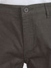 Men's Olive Slim Fit Solid Casual Chinos
