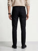 Men's Black Slim Fit Solid Casual Chinos
