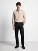 Men's Black Slim Fit Solid Casual Chinos