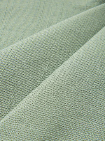 Men's Green Regular Fit Solid Casual Trousers