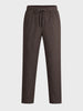 Men's Olive Regular Fit Solid Casual Trousers