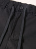 Men's Black Regular Fit Solid Casual Trousers