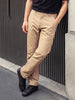 Men's Khaki Relaxed Fit Solid Utility Cargo