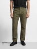 Men's Green Relaxed Fit Solid Utility Cargo