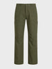 Men's Green Relaxed Fit Solid Utility Cargo