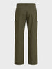 Men's Green Relaxed Fit Solid Utility Cargo