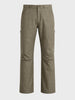 Men's Grey Relaxed Fit Solid Utility Cargo