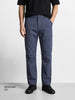 Men's Grey Relaxed Fit Solid Utility Cargo
