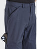 Men's Grey Relaxed Fit Solid Utility Cargo