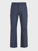 Men's Grey Relaxed Fit Solid Utility Cargo