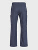 Men's Grey Relaxed Fit Solid Utility Cargo