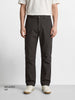 Men's Grey Relaxed Fit Solid Utility Cargo